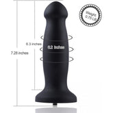 HiSmith 7.2 Inch (Black) – Smooth Silicone Anal Dildo Sex Machine Attachments